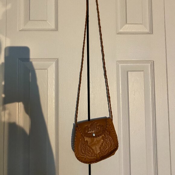 Small Brown Leather Crossbody Bag - Picture 1 of 5